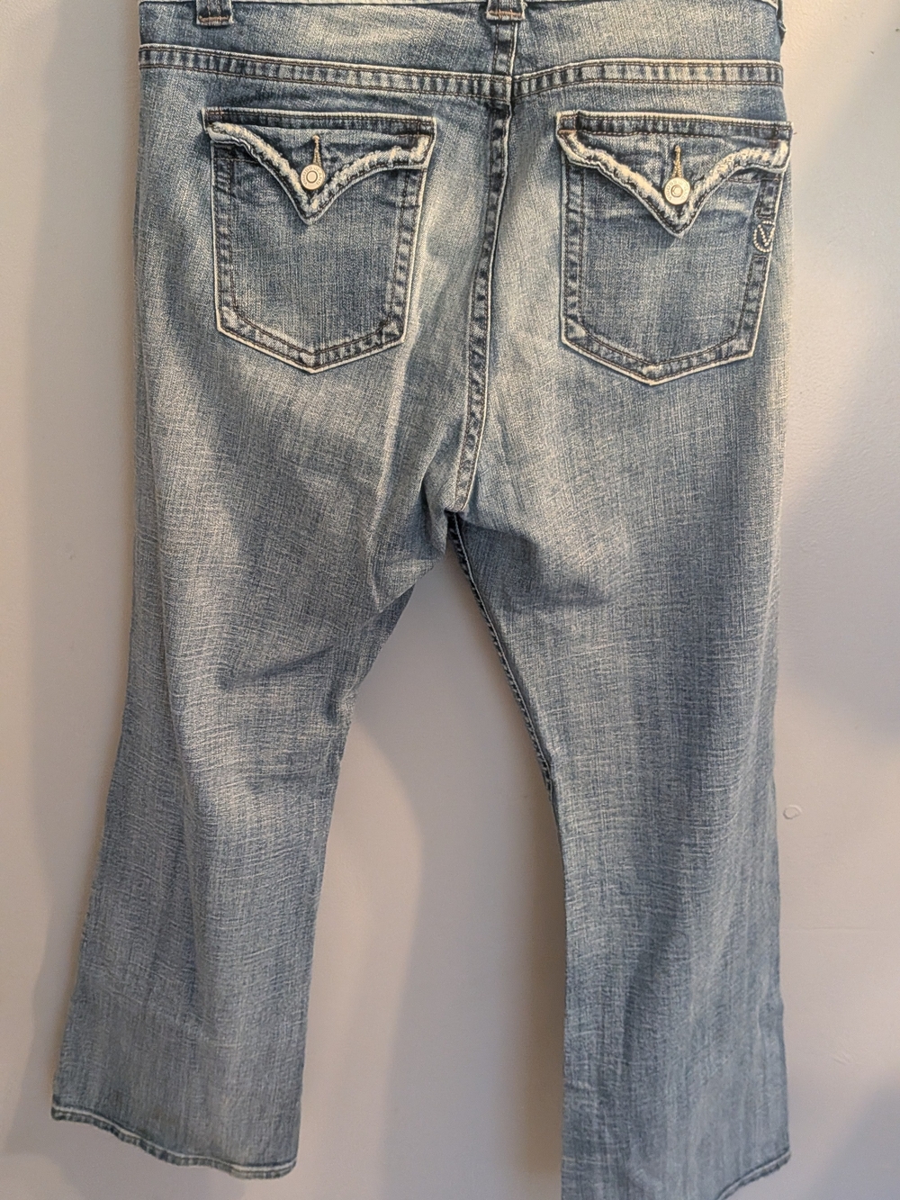 ​Vigoss Distressed Bootcut Jeans Size 20 Flap Pocket Y2K